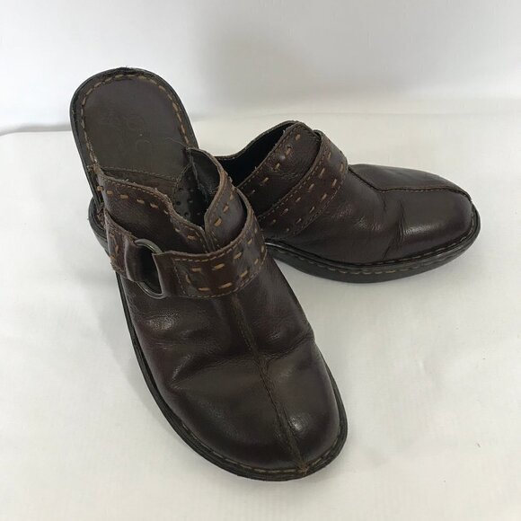 BOC Brown Slip On Clogs/Mules - Picture 7 of 9